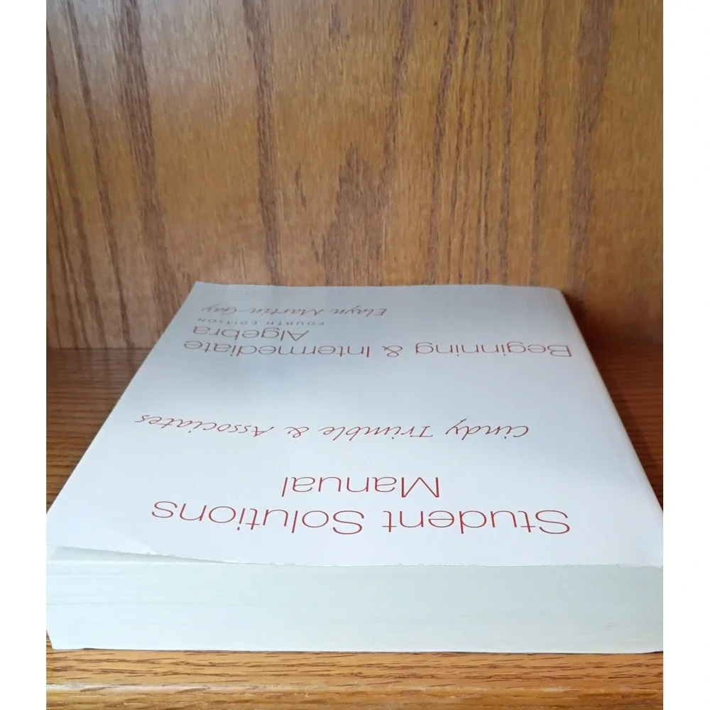 Students Solutions Manual Beginning And Intermediate Algebra 4th Ed. Martin-Gay